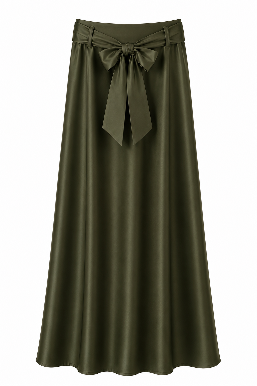 Jupe satin à noeud