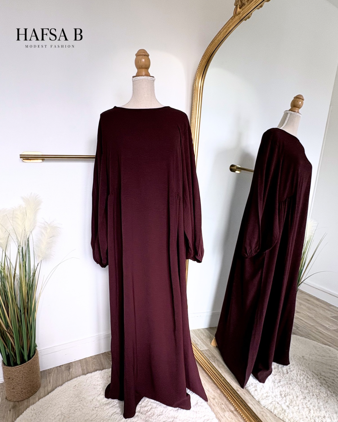 Abaya manches ballon