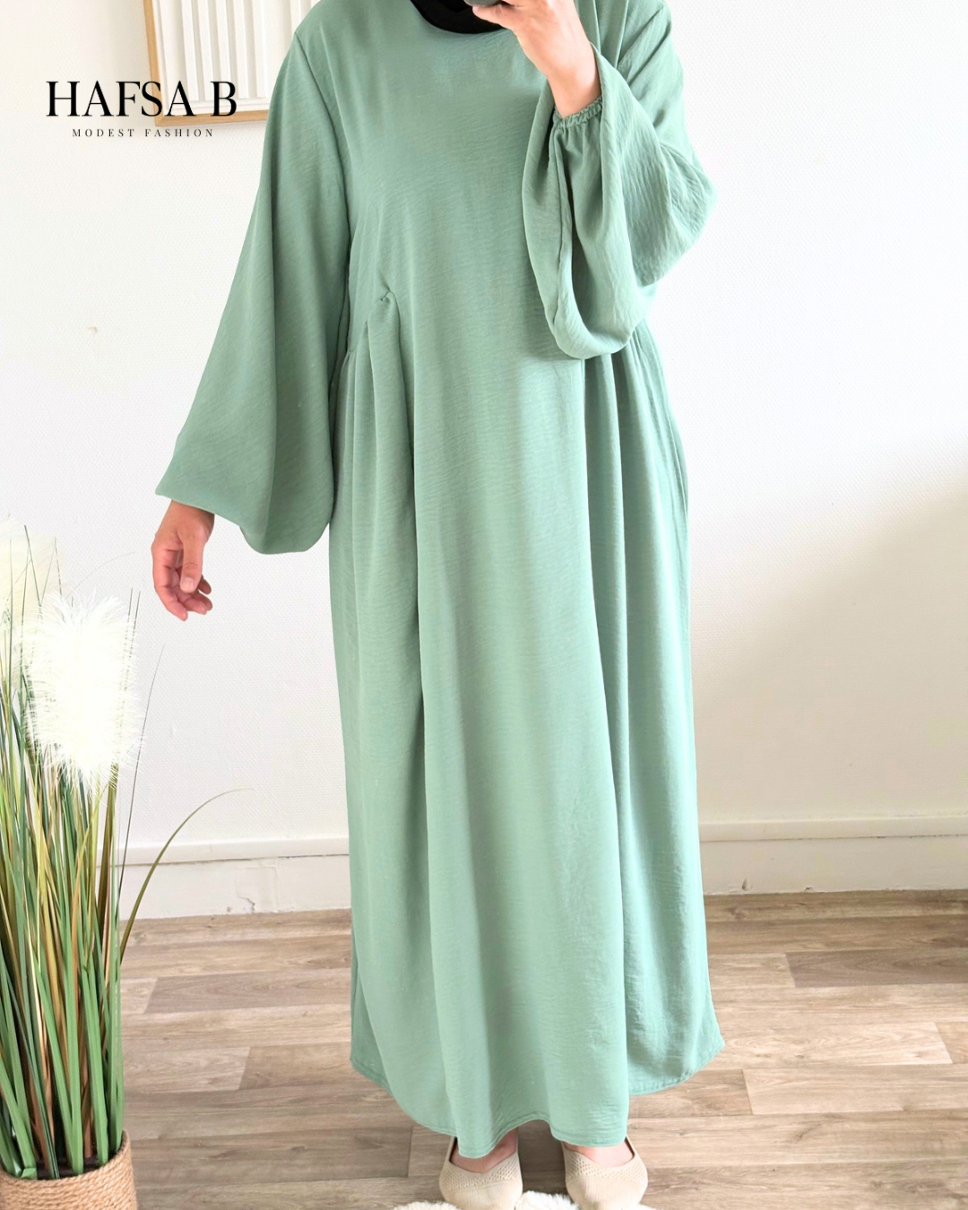Abaya manches ballon